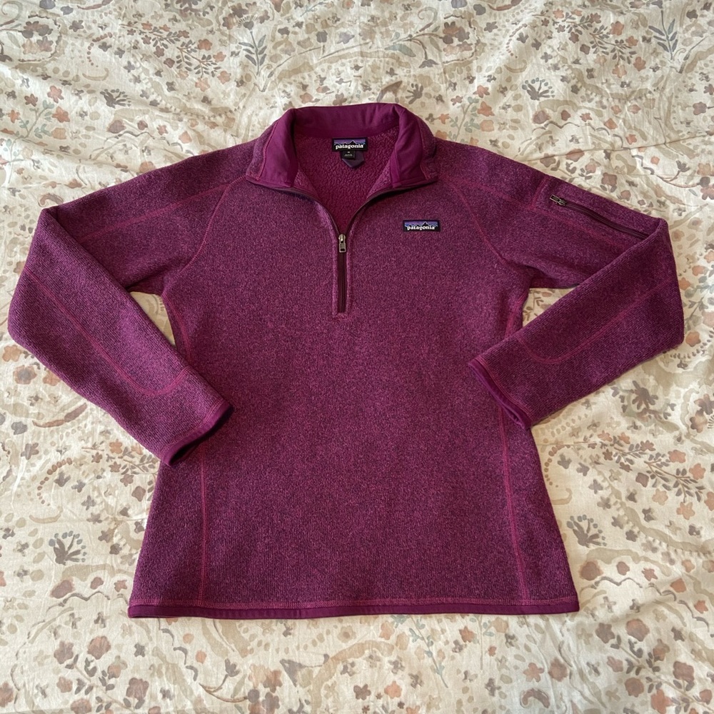 Purple Patagonia fleece pullover